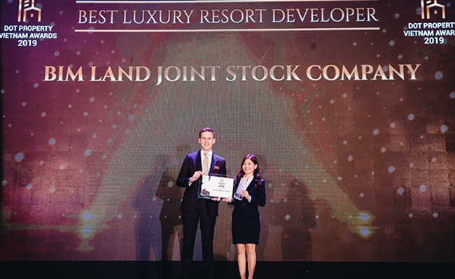 BIM LAND TIẾP TỤC NHẬN GIẢI THƯỞNG DANH GIÁ TRONG LĨNH VỰC BĐS CAO CẤP