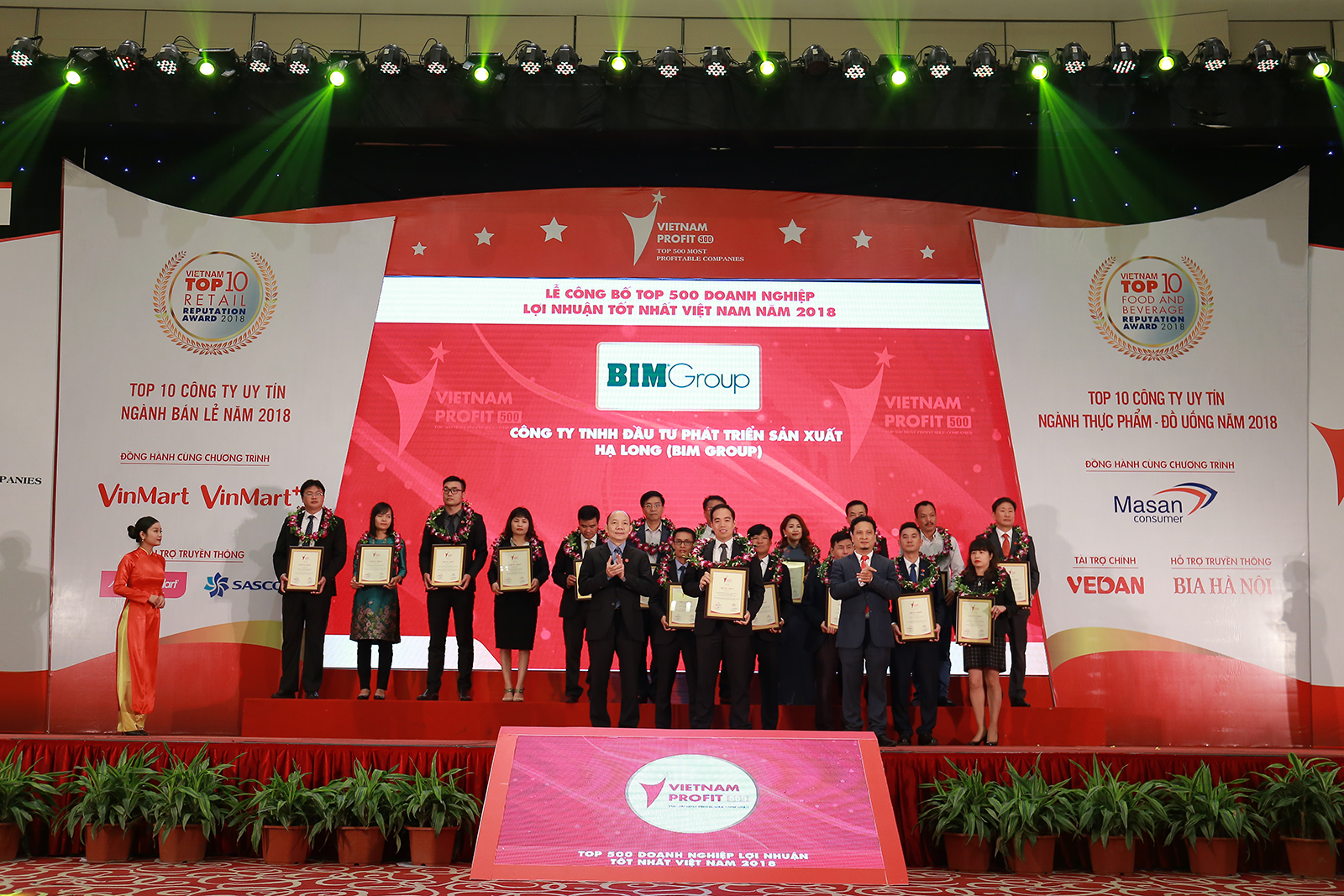 BIM GROUP ĐẠT THỨ HẠNG CAO TRONG TOP DOANH NGHIỆP LỢI NHUẬN TỐT NHẤT VIỆT NAM 2018