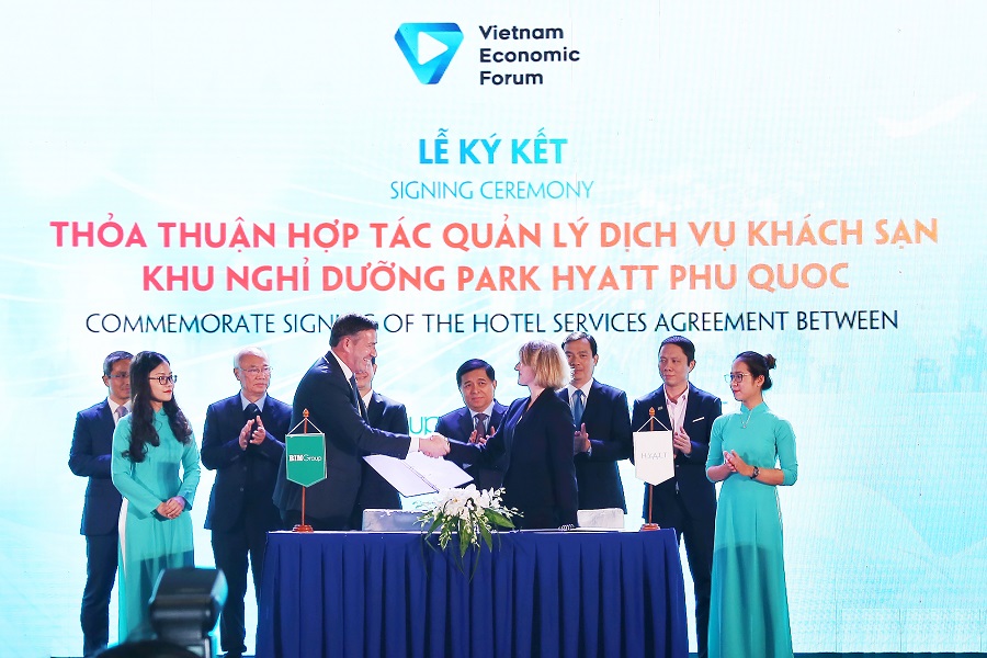 BIM LAND VÀ TẬP ĐOÀN HYATT KÝ KẾT THỎA THUẬN HỢP TÁC TẠI DIỄN ĐÀN CẤP CAO DU LỊCH VIỆT NAM 2019