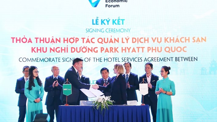 BIM LAND VÀ TẬP ĐOÀN HYATT KÝ KẾT THỎA THUẬN HỢP TÁC TẠI DIỄN ĐÀN CẤP CAO DU LỊCH VIỆT NAM 2019